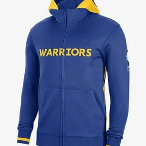 Nike Golden State Warriors Team-Issued Zip Jacket/Hoodie (DN5441-465) Blue/Gold